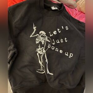 The Kooples Black Graphic Sweatshirt